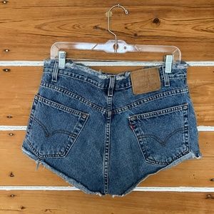 Raw hem cut off Levi's